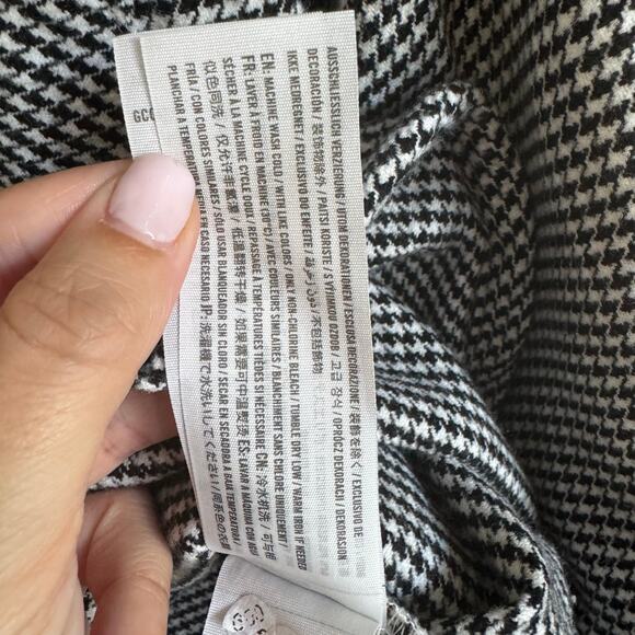 Abercrombie & Fitch Womens Oversize Soft A&F Collection Houndstooth Flannel XS - Picture 7 of 10